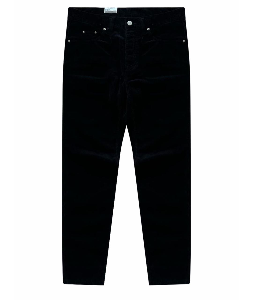 CARHARTT WIP Черные хлопковые повседневные брюки, фото 1