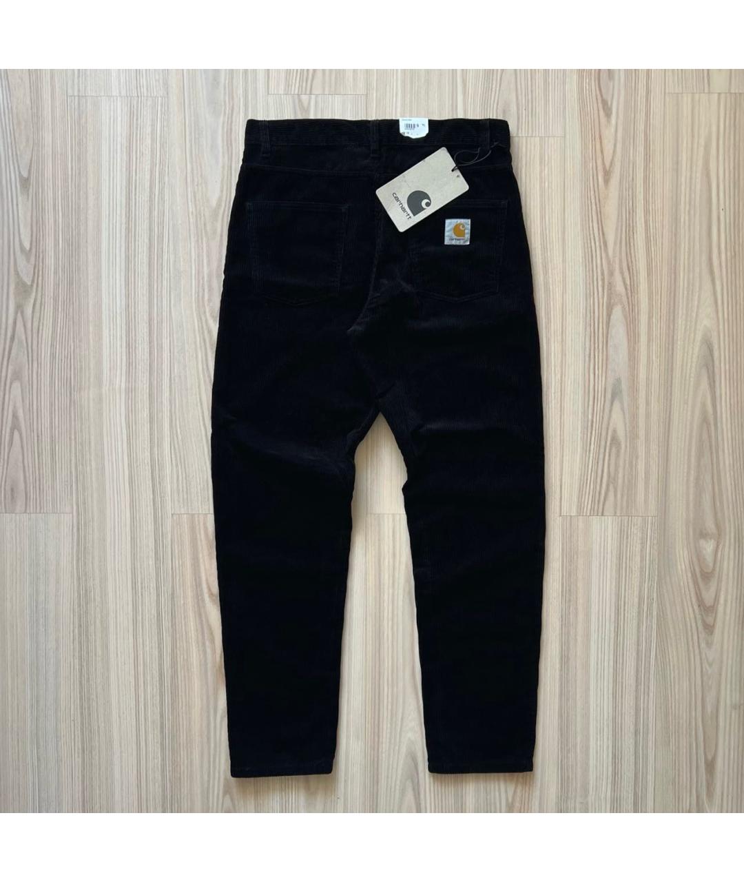 CARHARTT WIP Черные хлопковые повседневные брюки, фото 8