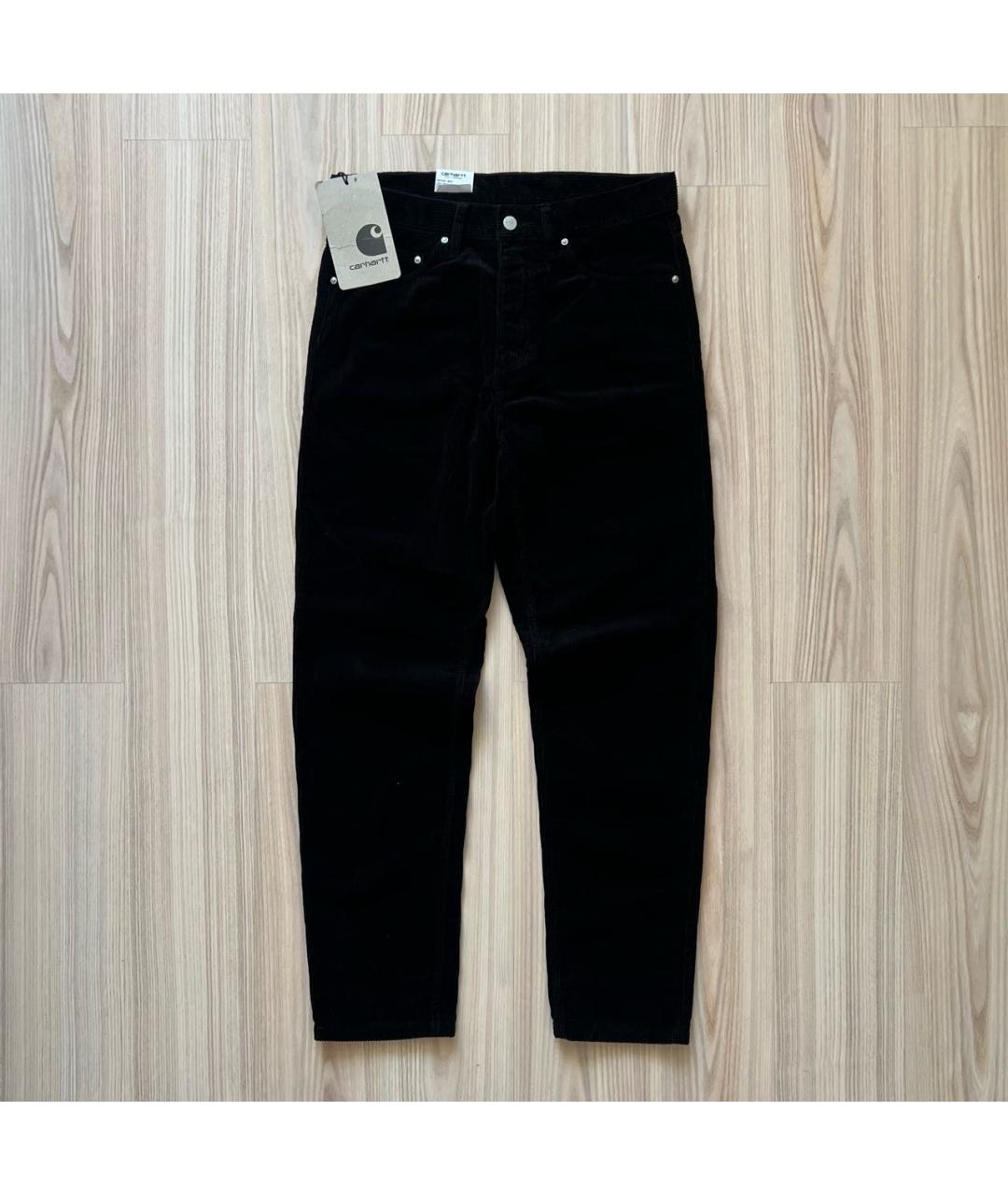 CARHARTT WIP Черные хлопковые повседневные брюки, фото 2