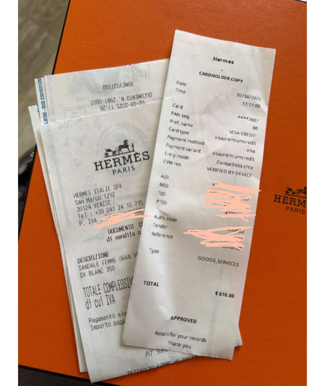 HERMES Белые кожаные шлепанцы, фото 9