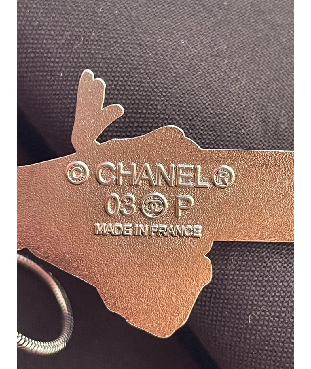 CHANEL Серебрянный металлический кулон, фото 6