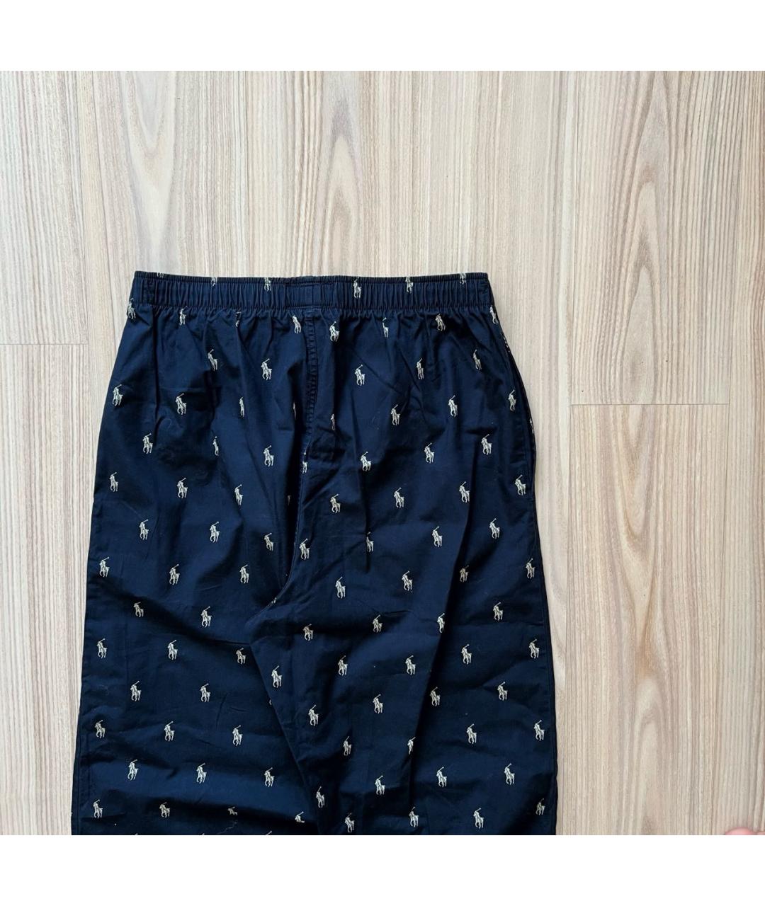POLO RALPH LAUREN Темно-синие хлопковые классические брюки, фото 5