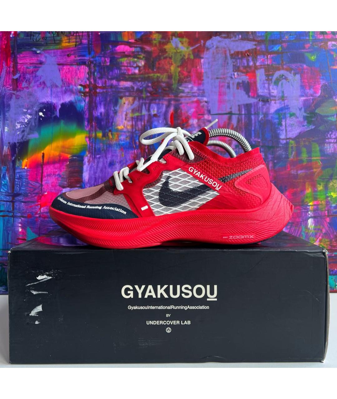 NIKE Красные низкие кроссовки / кеды, фото 9