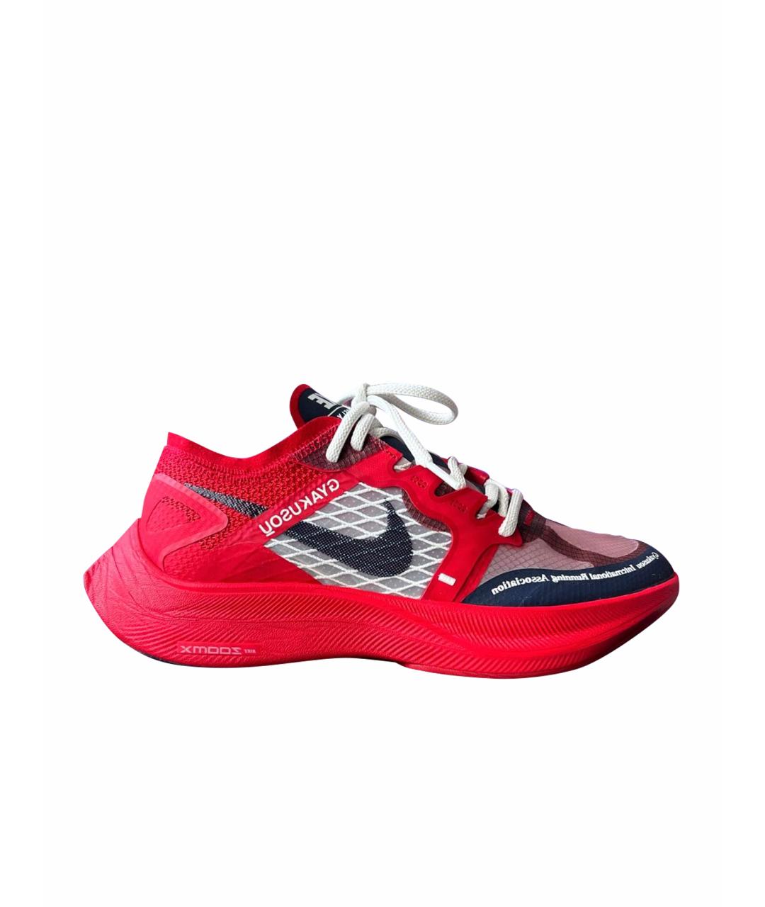 NIKE Красные низкие кроссовки / кеды, фото 1