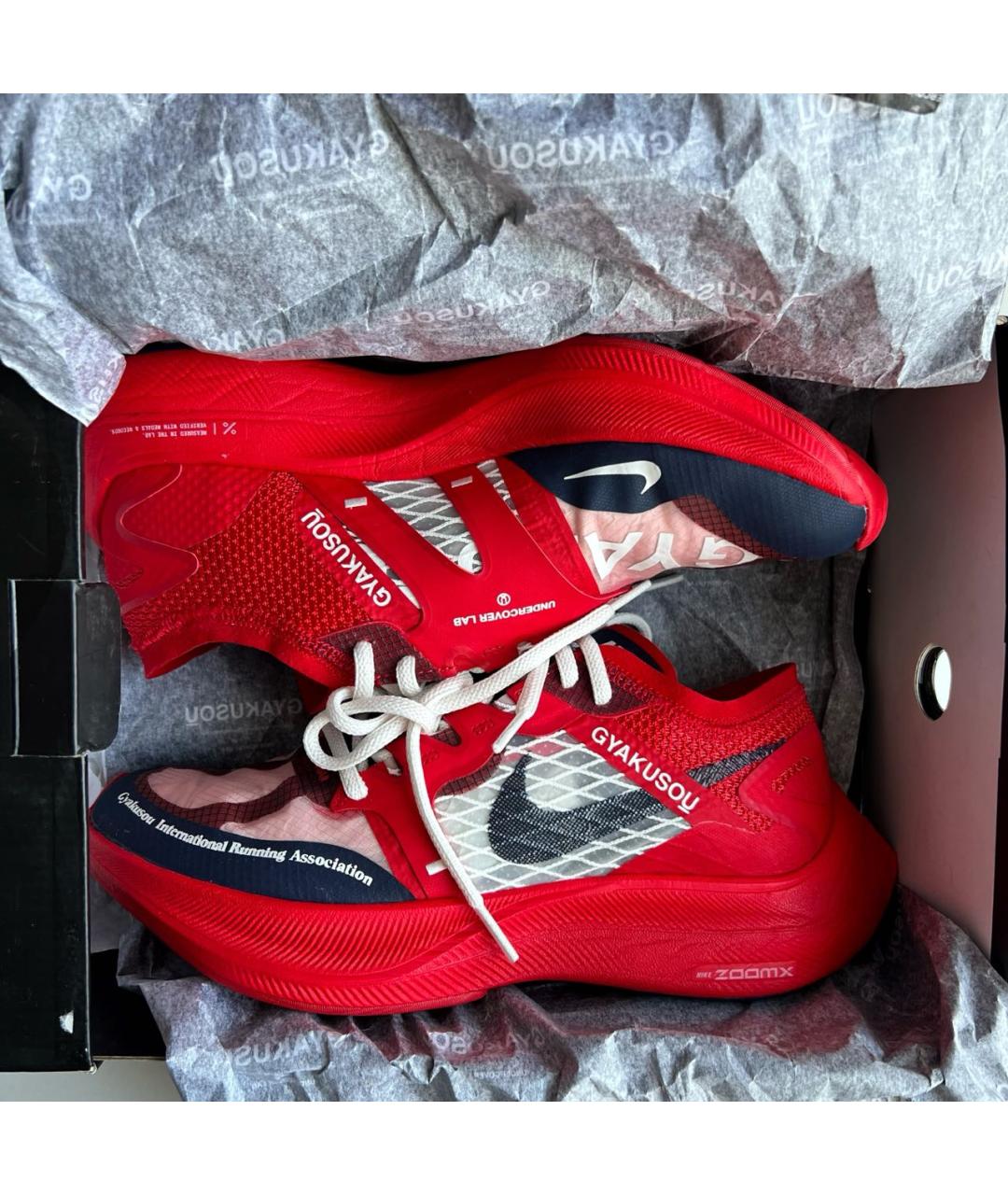 NIKE Красные низкие кроссовки / кеды, фото 7