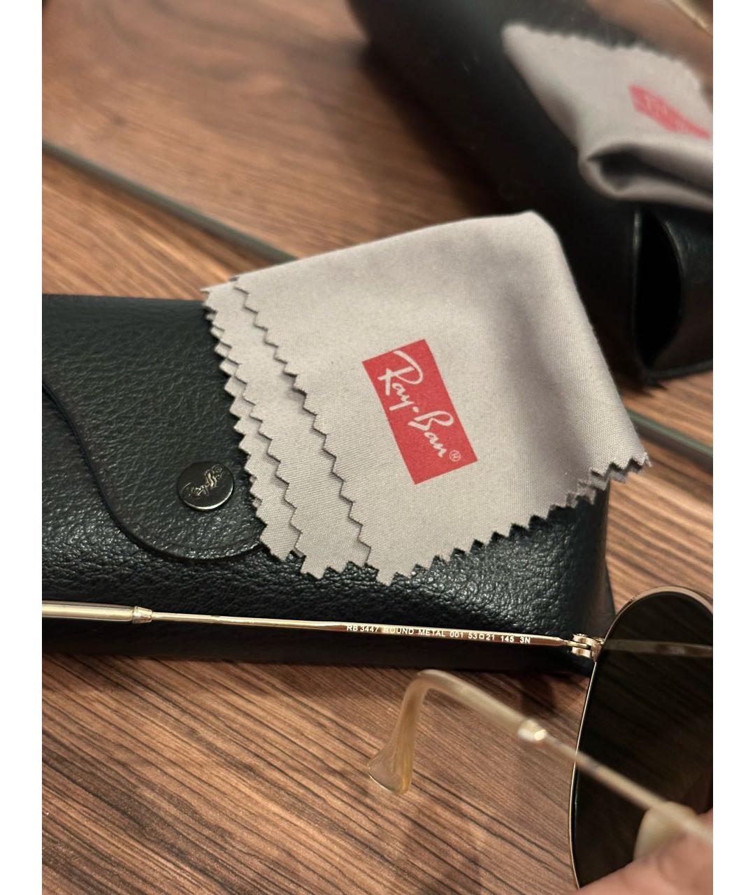 RAY BAN Черные солнцезащитные очки, фото 7