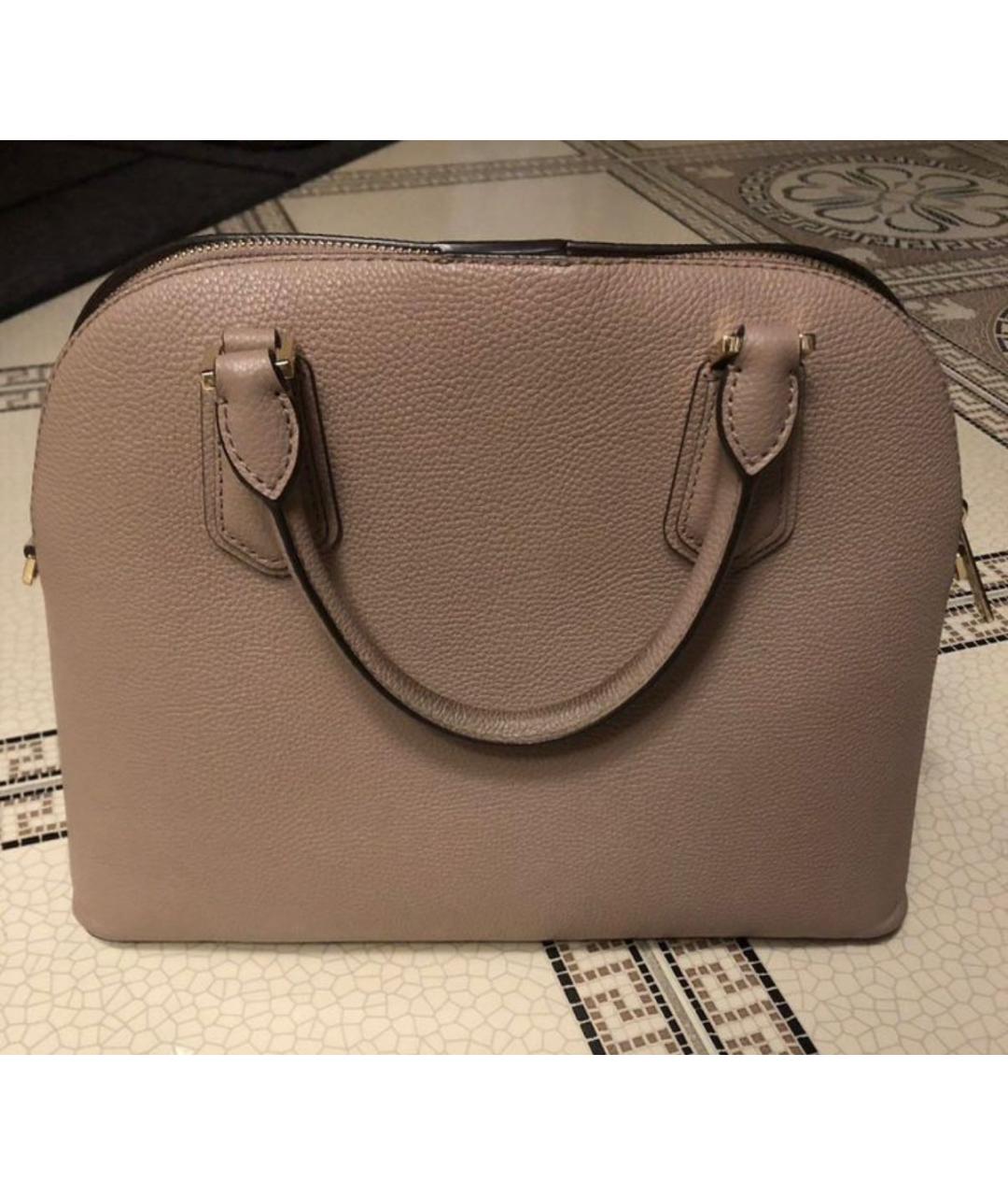 MICHAEL KORS Коралловая кожаная сумка с короткими ручками, фото 2