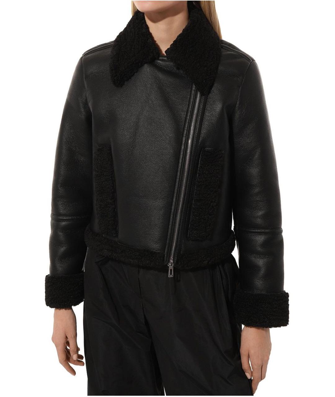 HUGO Черная полиэстеровая дубленка, фото 6