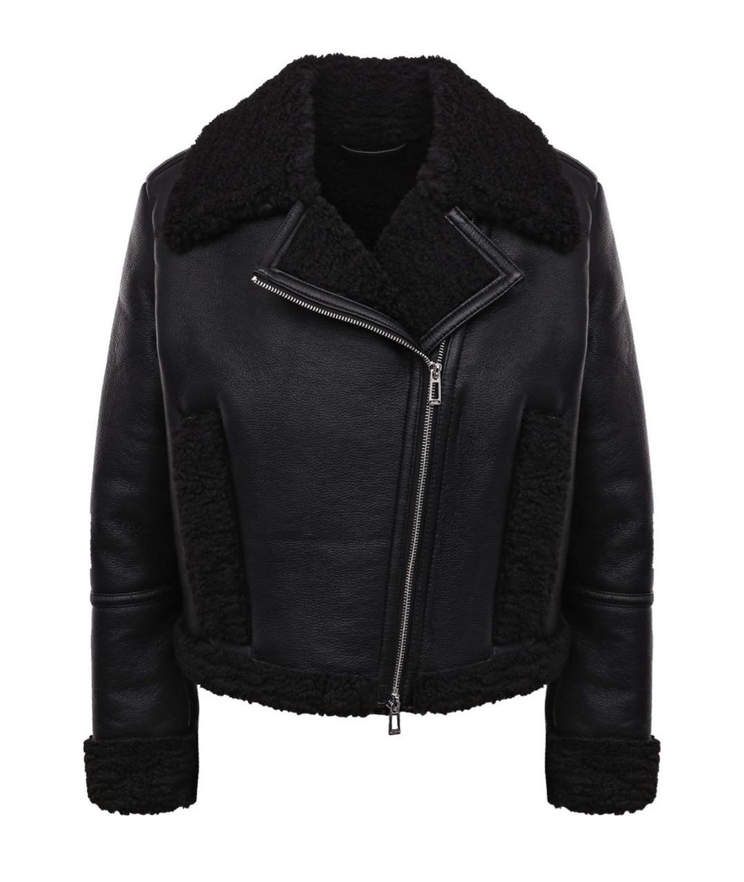 HUGO Черная полиэстеровая дубленка, фото 8