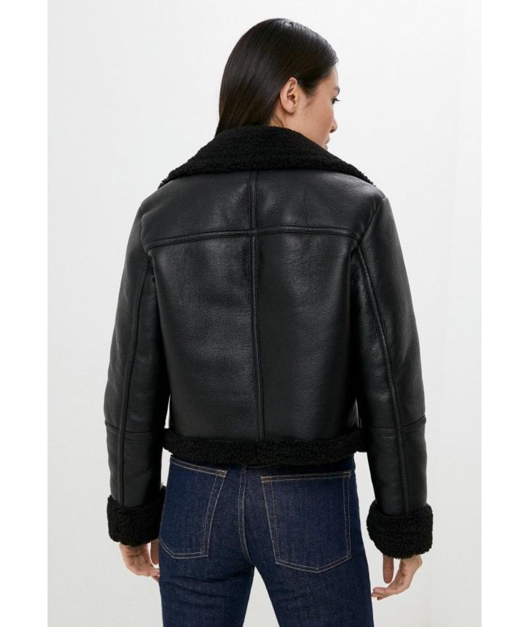 HUGO Черная полиэстеровая дубленка, фото 7