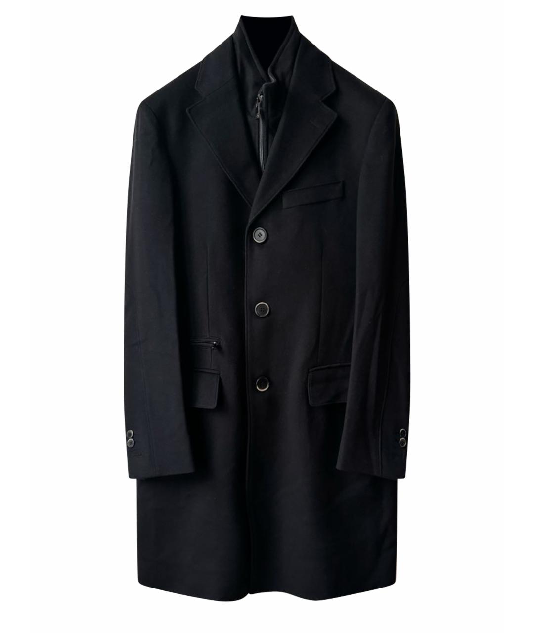 CORNELIANI Темно-синее шерстяное пальто, фото 1