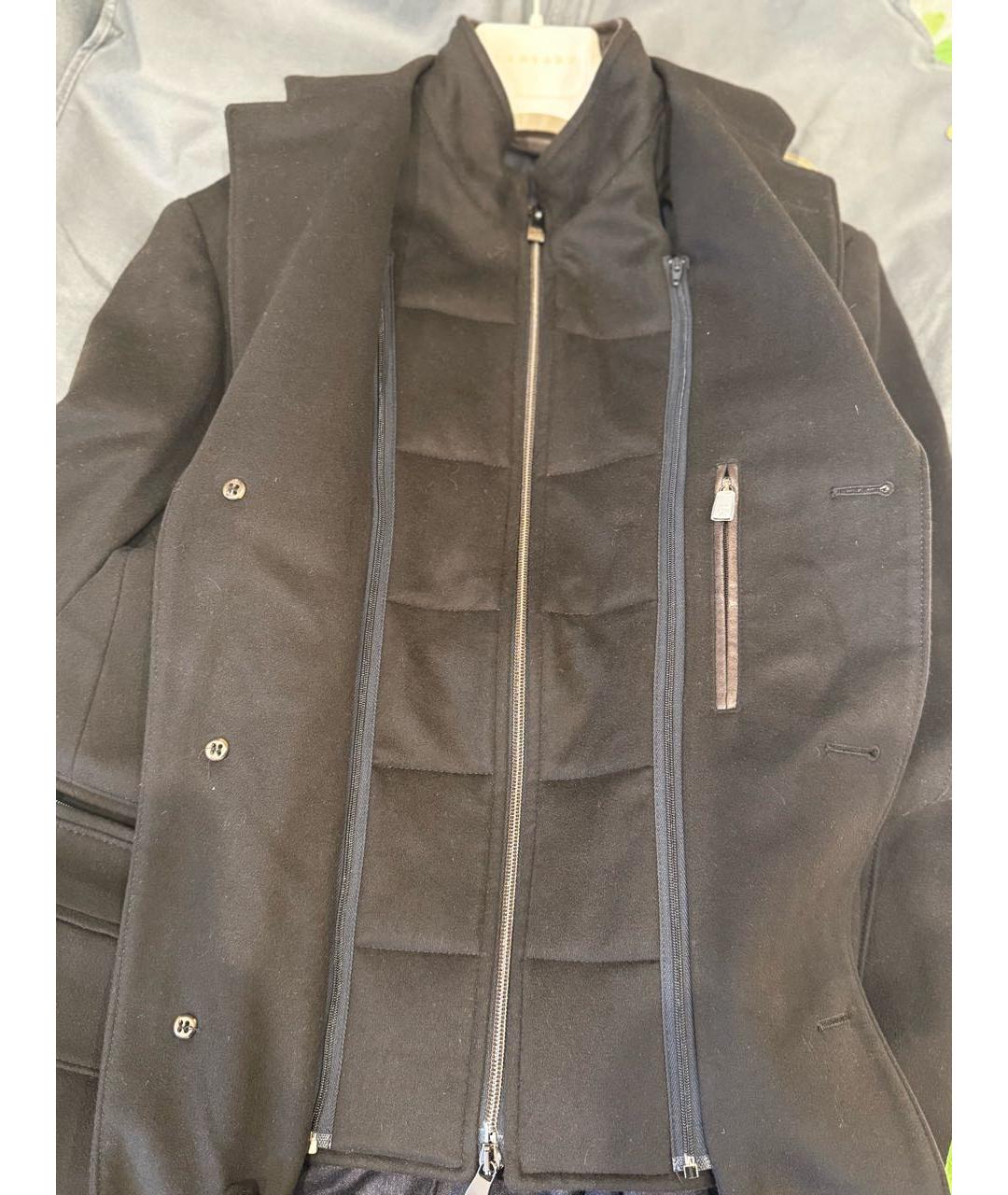 CORNELIANI Темно-синее шерстяное пальто, фото 5