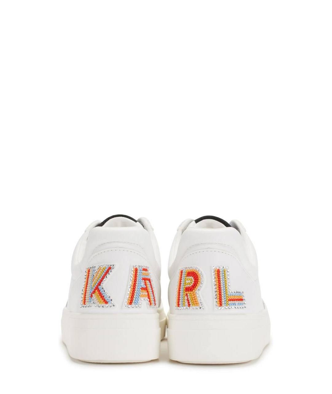 KARL LAGERFELD Белые кожаные кеды, фото 3