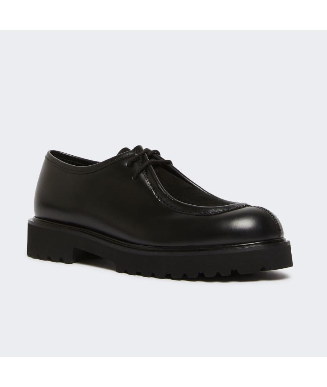 MAX MARA Черные кожаные лоферы, фото 2