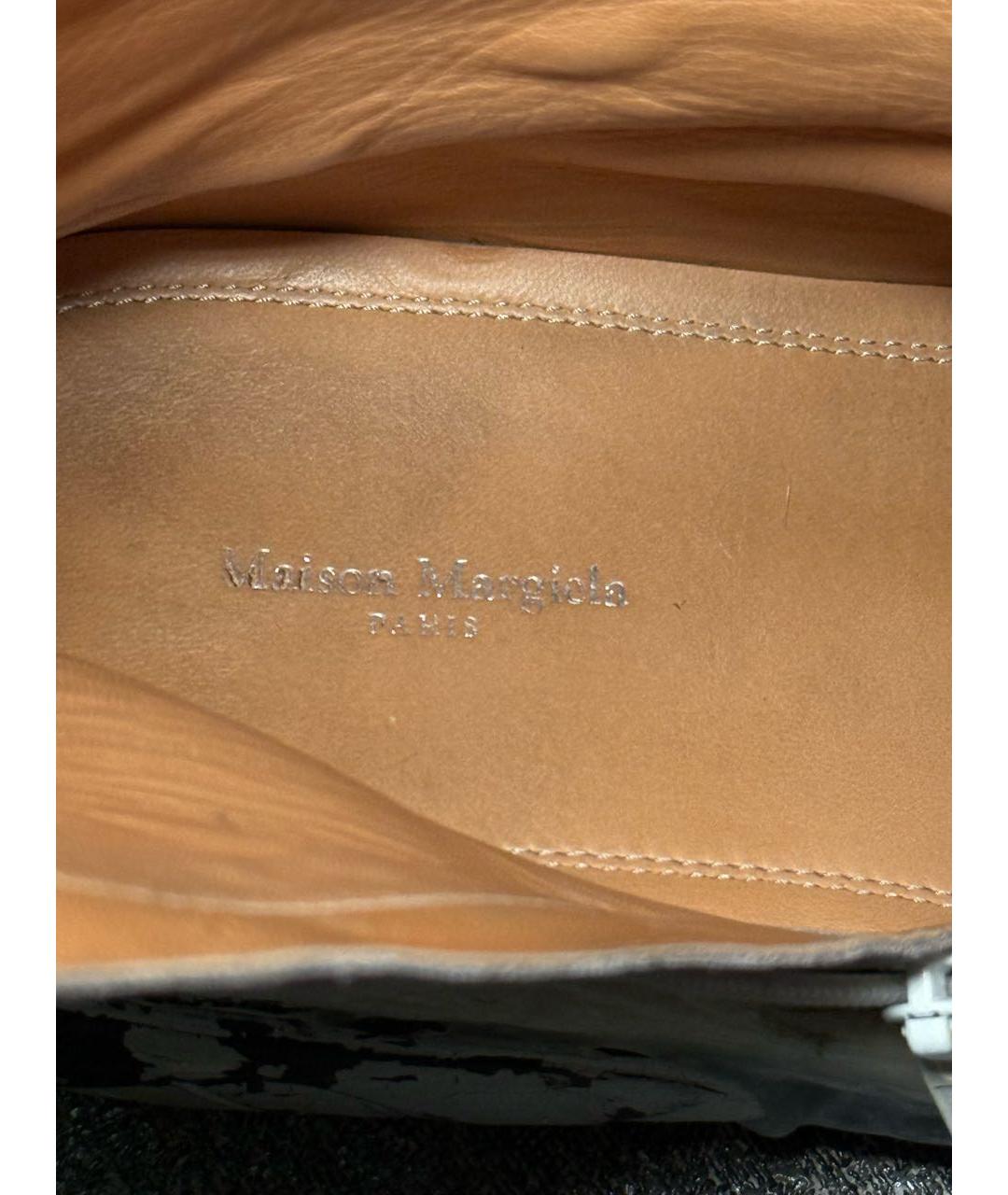MAISON MARGIELA Серые высокие ботинки из искусственной кожи, фото 5