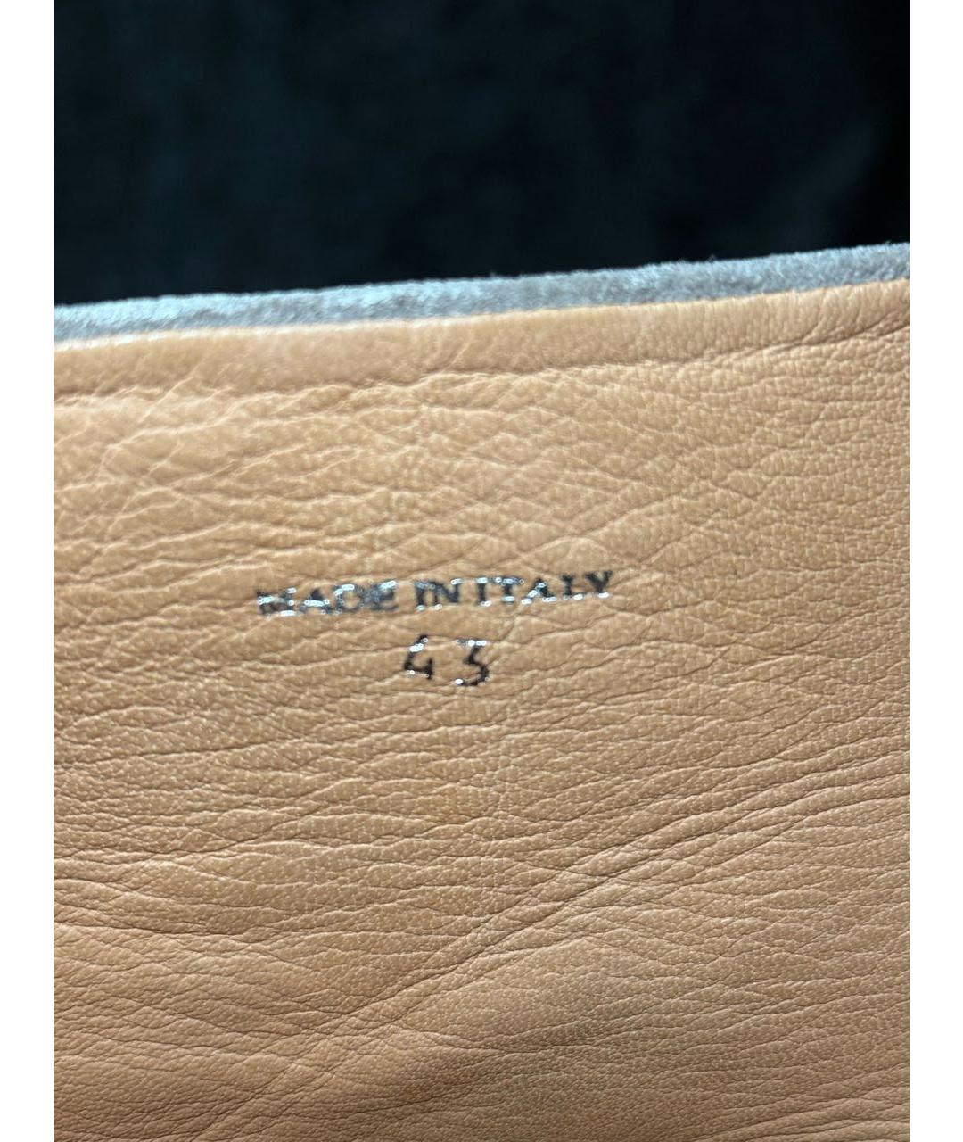 MAISON MARGIELA Серые высокие ботинки из искусственной кожи, фото 6