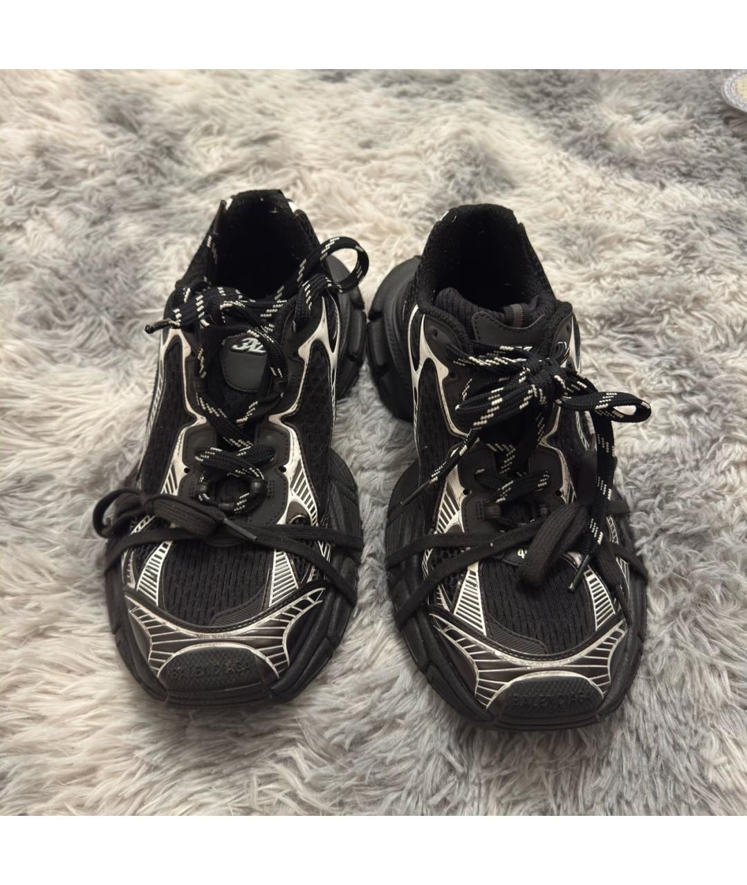 BALENCIAGA Черные текстильные высокие кроссовки / кеды, фото 9