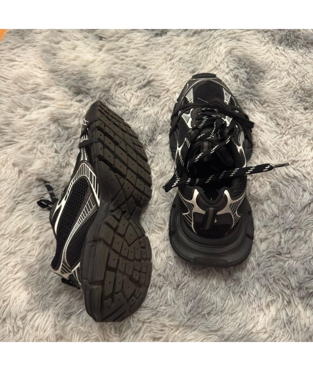 BALENCIAGA Черные текстильные высокие кроссовки / кеды, фото 5