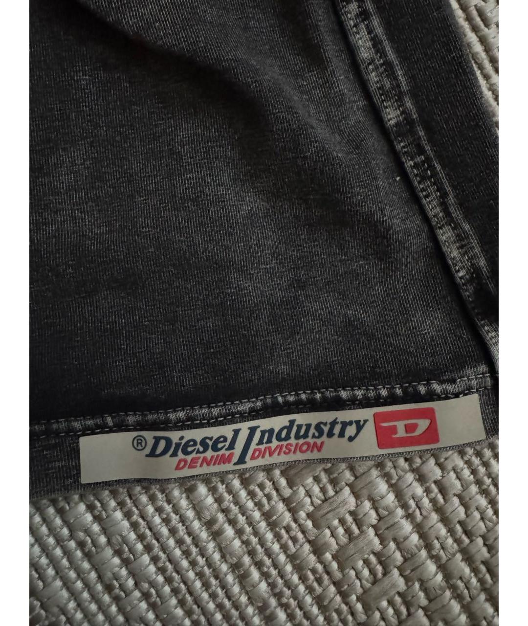 DIESEL Антрацитовая хлопковая майка, фото 6