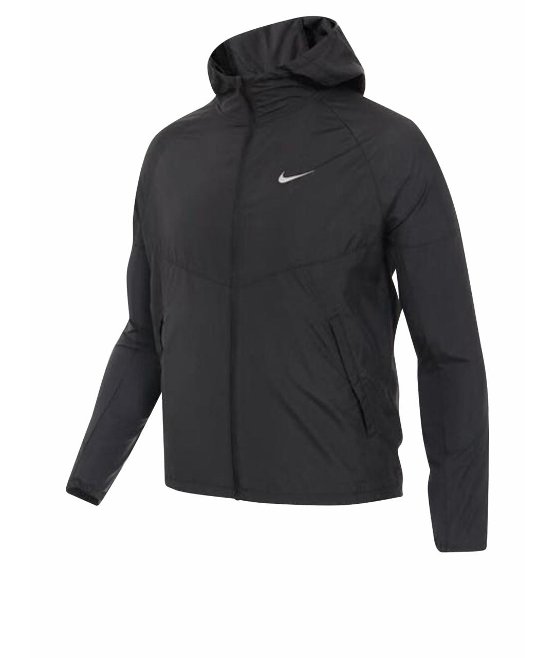 NIKE Черная полиэстеровая куртка, фото 1