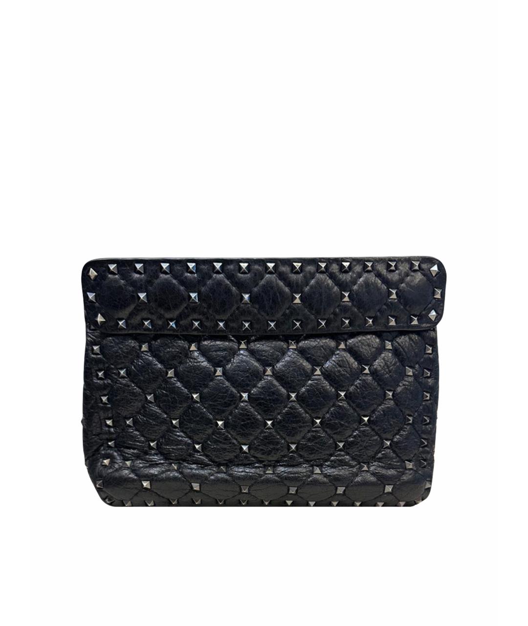 VALENTINO Черная кожаная сумка через плечо, фото 1