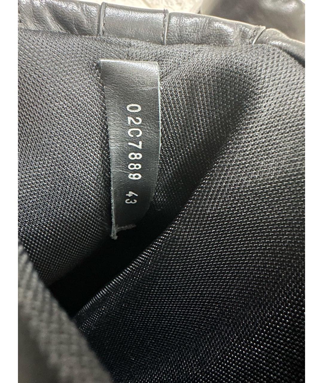 RICK OWENS Черные кожаные высокие ботинки, фото 5