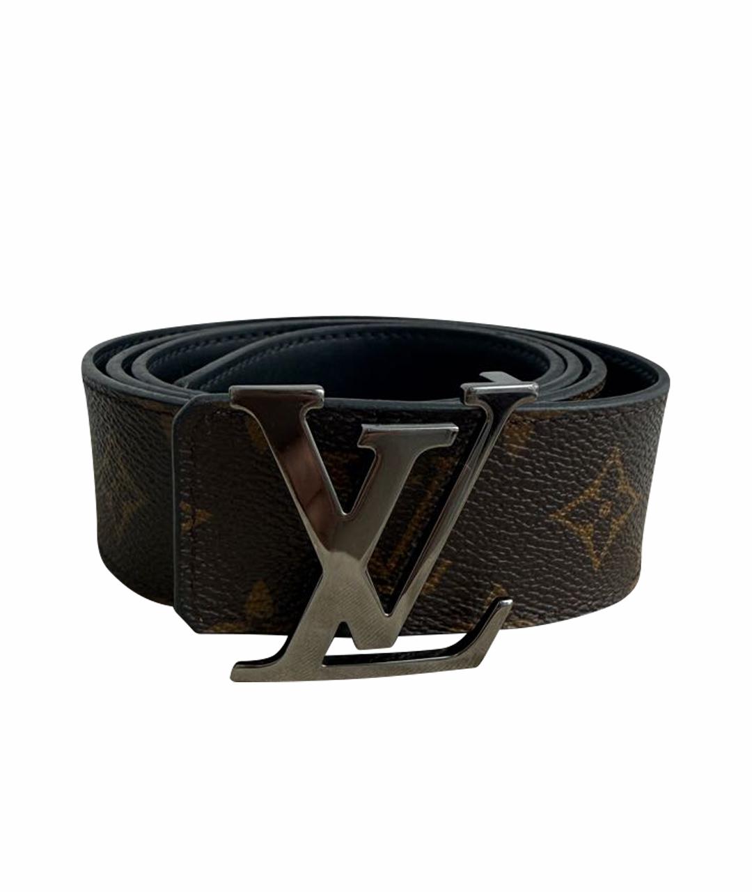 LOUIS VUITTON Коричневый кожаный ремень, фото 1