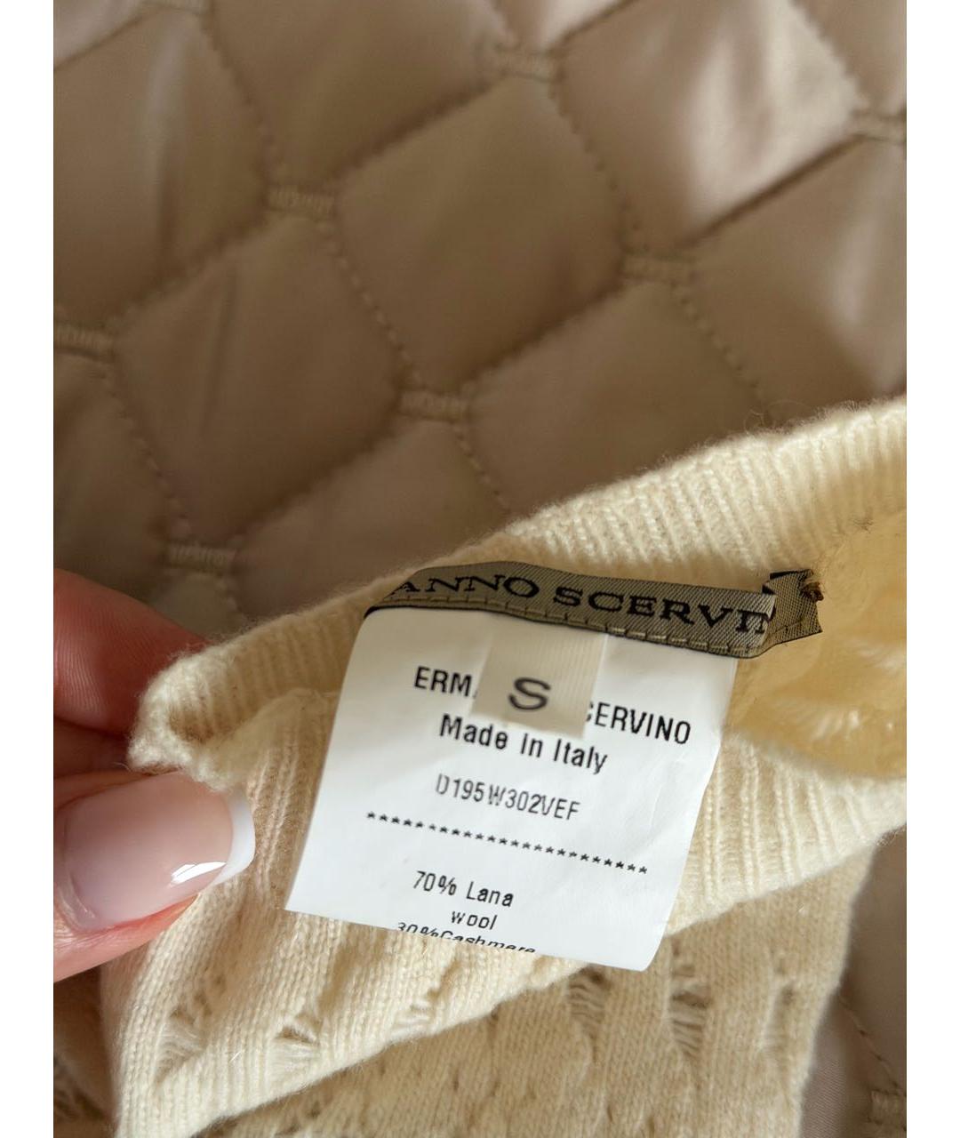 ERMANNO SCERVINO Бежевые носки, чулки и колготы, фото 4