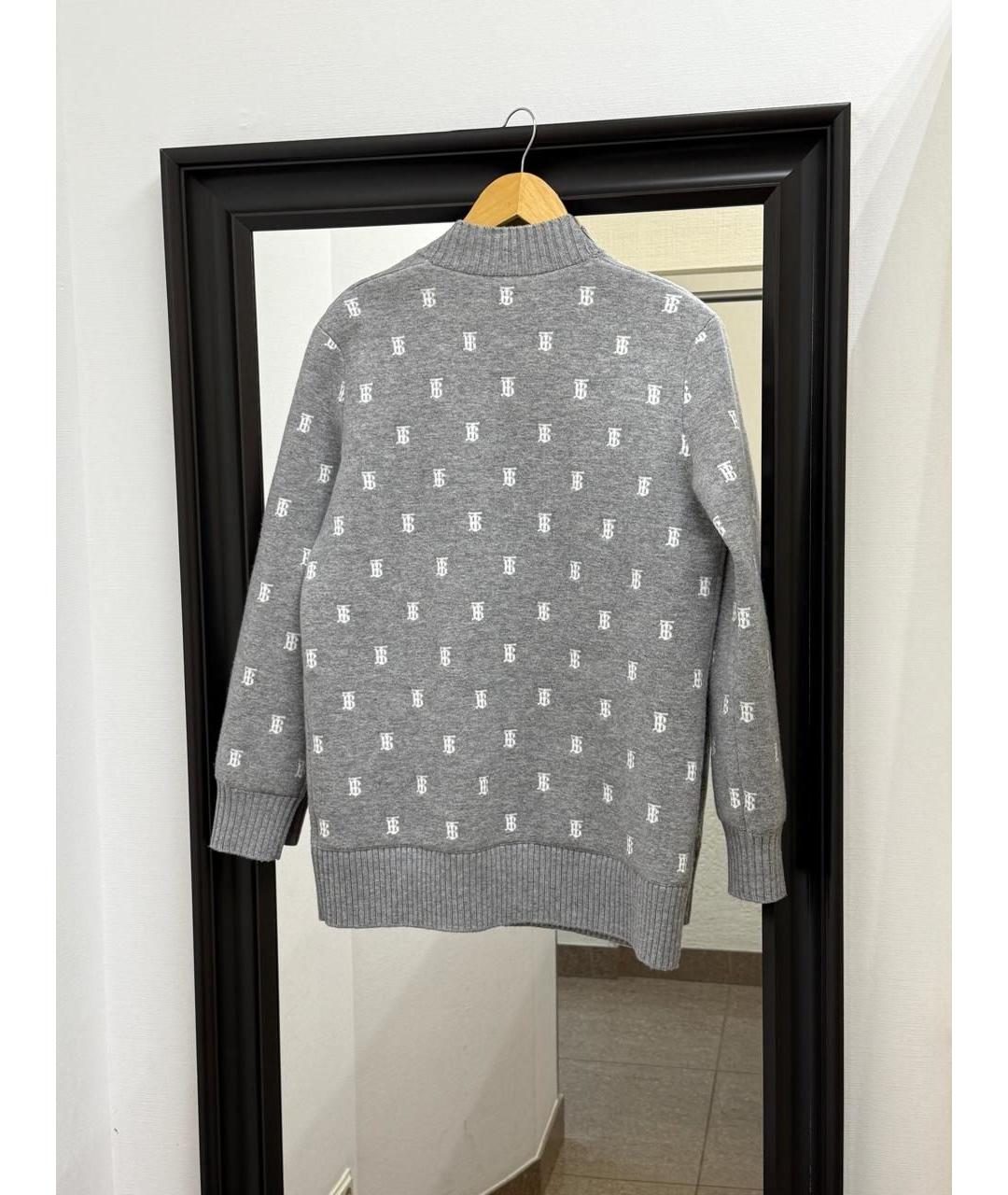BURBERRY Серый кардиган, фото 2