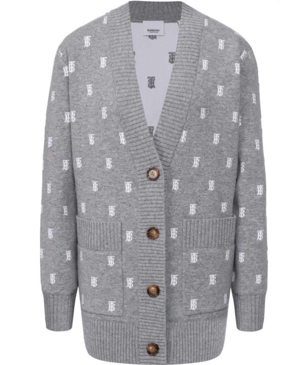 BURBERRY Серый кардиган, фото 8