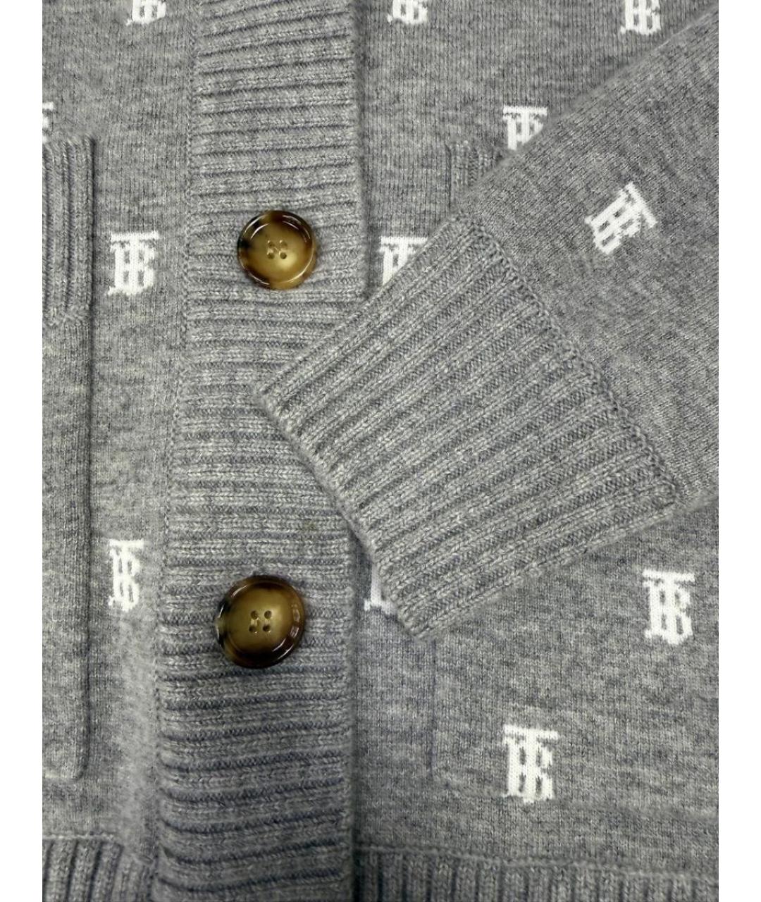 BURBERRY Серый кардиган, фото 7