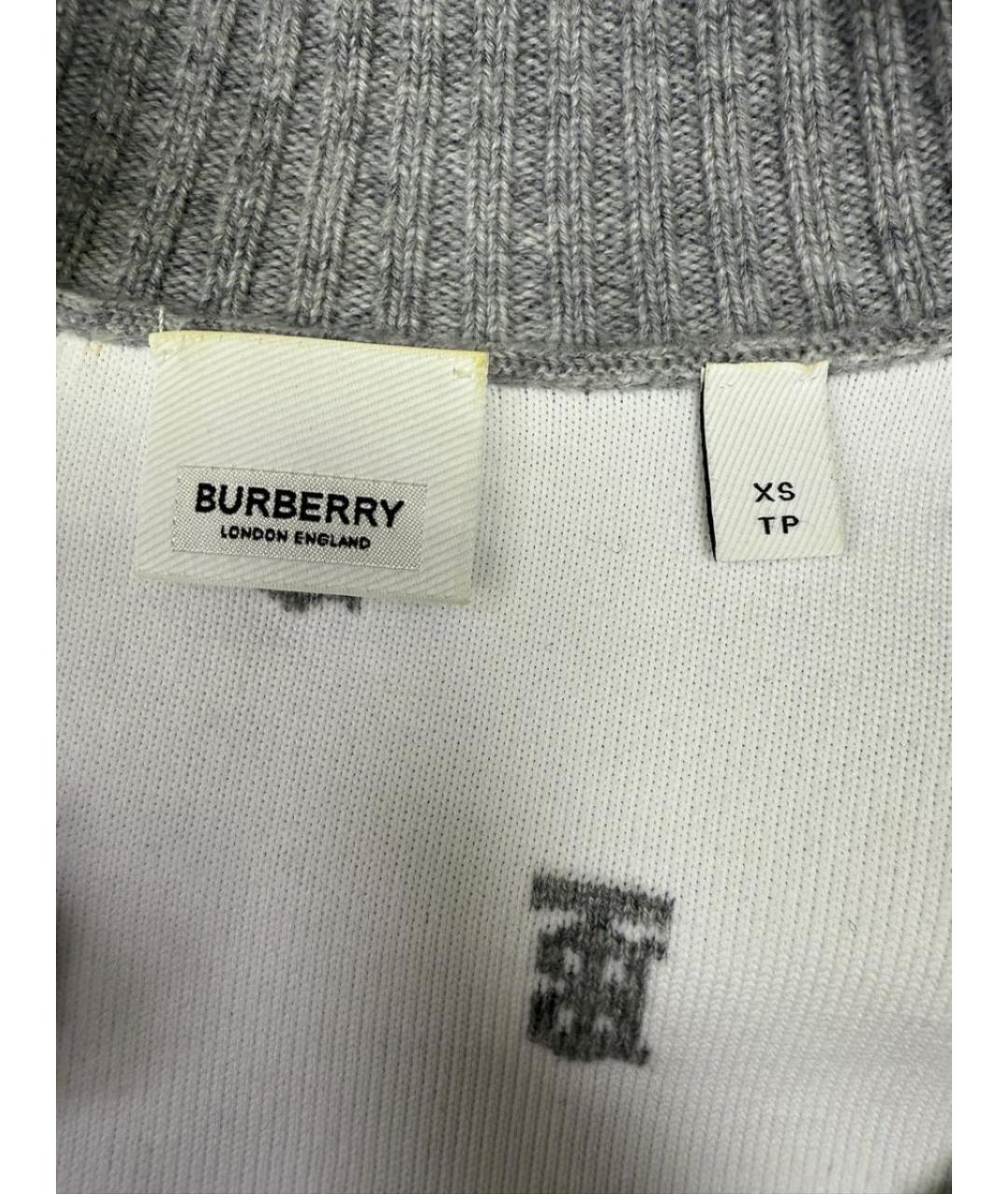 BURBERRY Серый кардиган, фото 3
