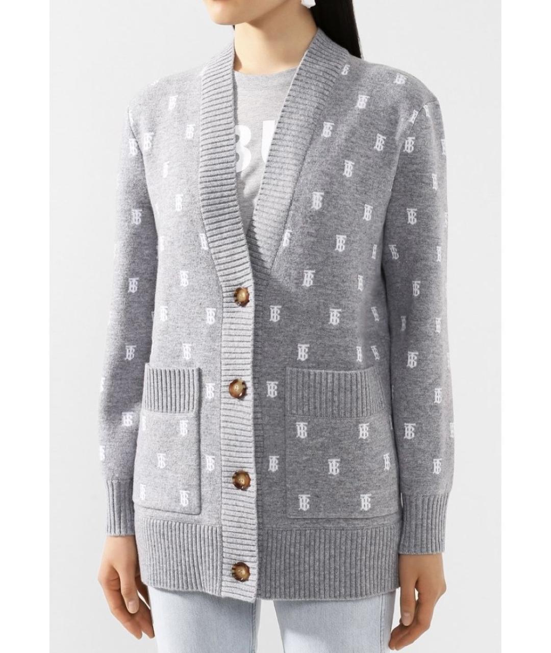 BURBERRY Серый кардиган, фото 9