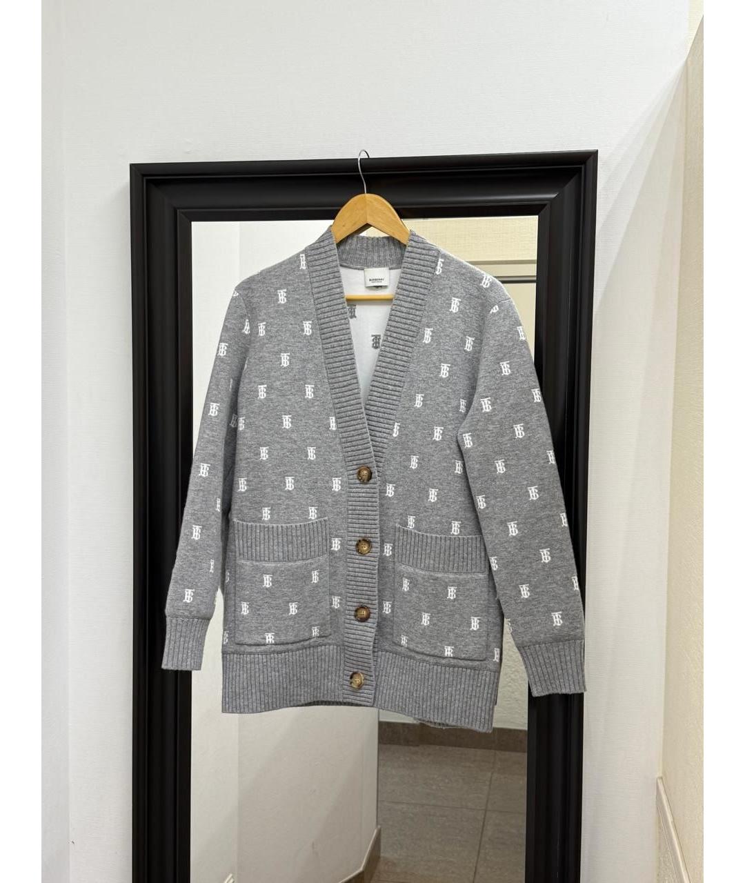 BURBERRY Серый кардиган, фото 10