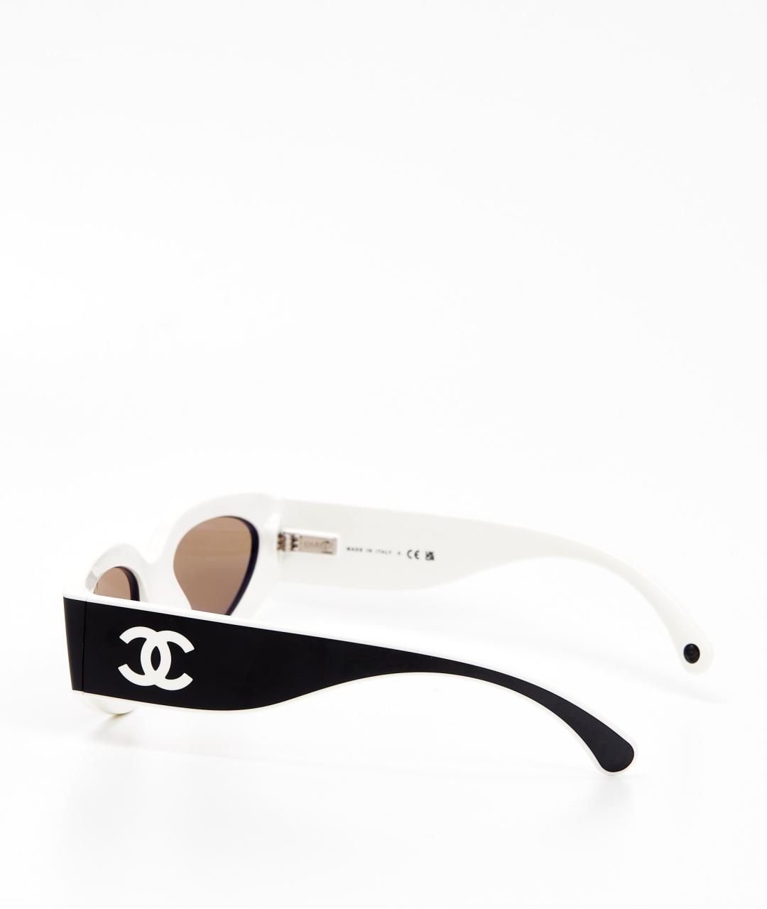 CHANEL Черные пластиковые солнцезащитные очки, фото 3
