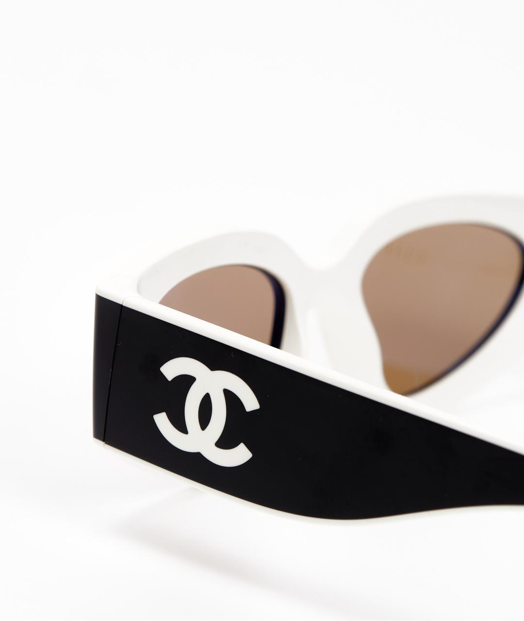 CHANEL Черные пластиковые солнцезащитные очки, фото 4