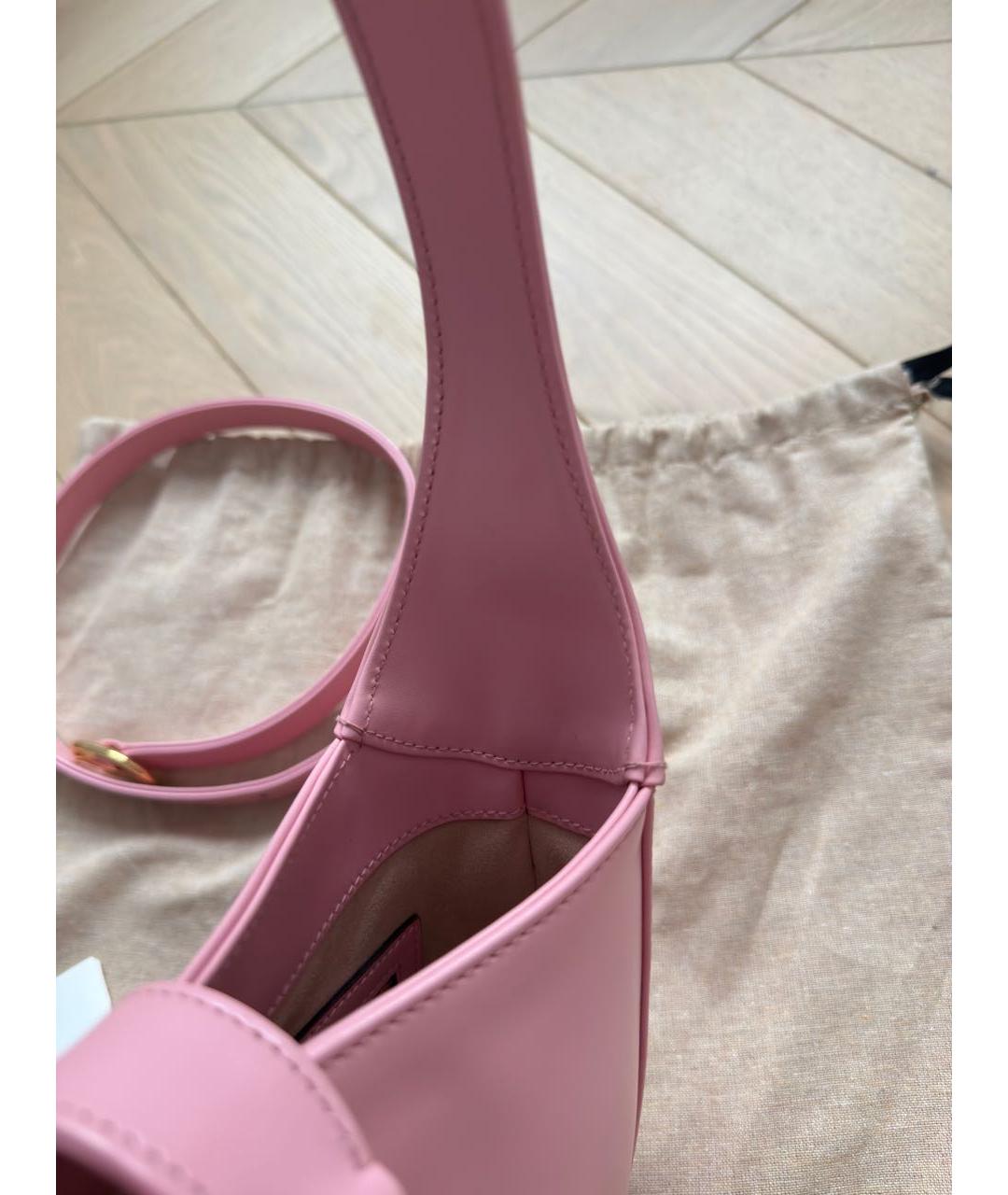 GUCCI Розовая кожаная сумка через плечо, фото 6