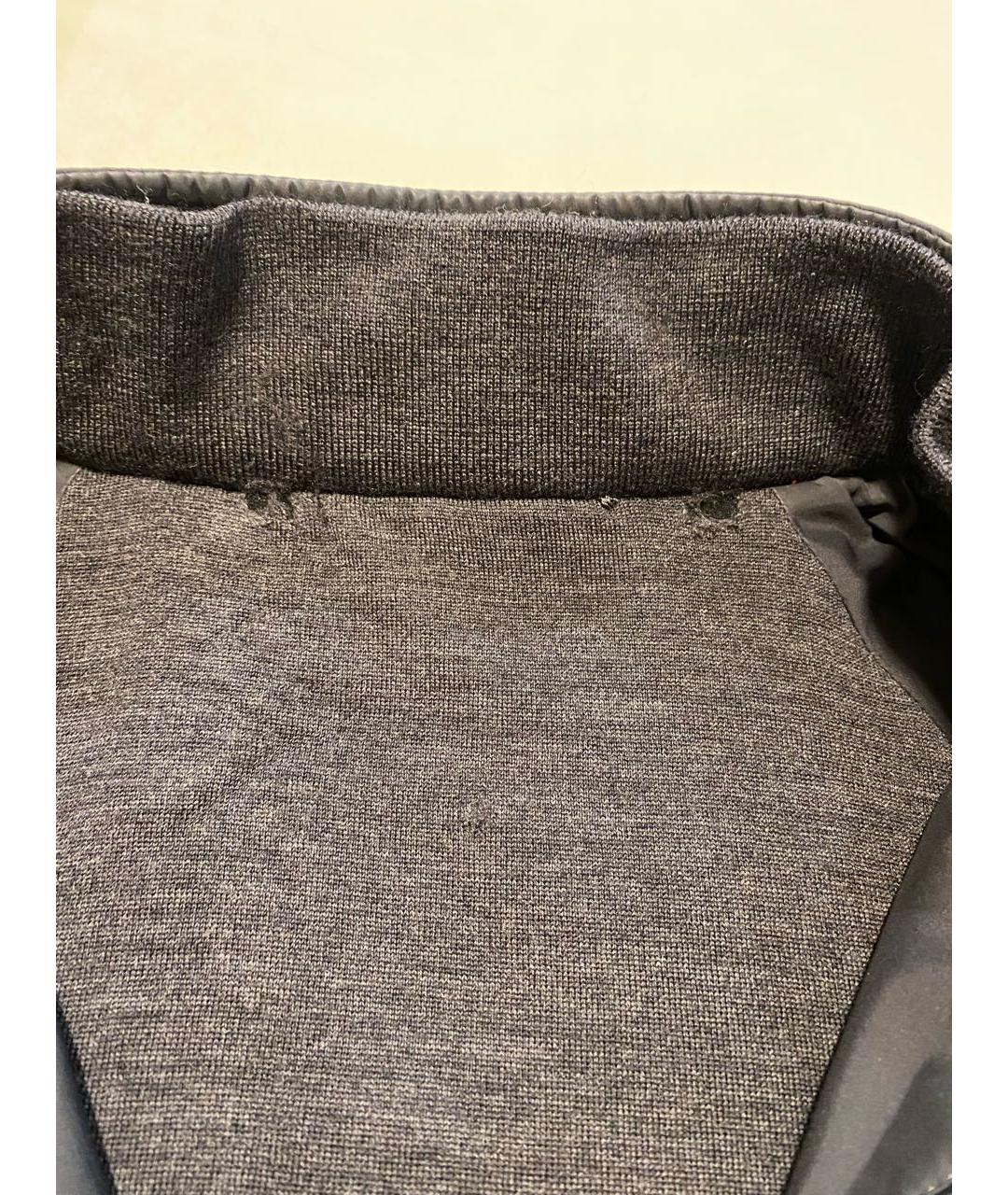 ERMENEGILDO ZEGNA XXX Антрацитовая полиэстеровая куртка, фото 5