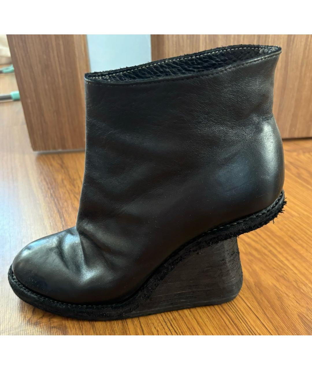 GUIDI Черные кожаные ботинки, фото 7