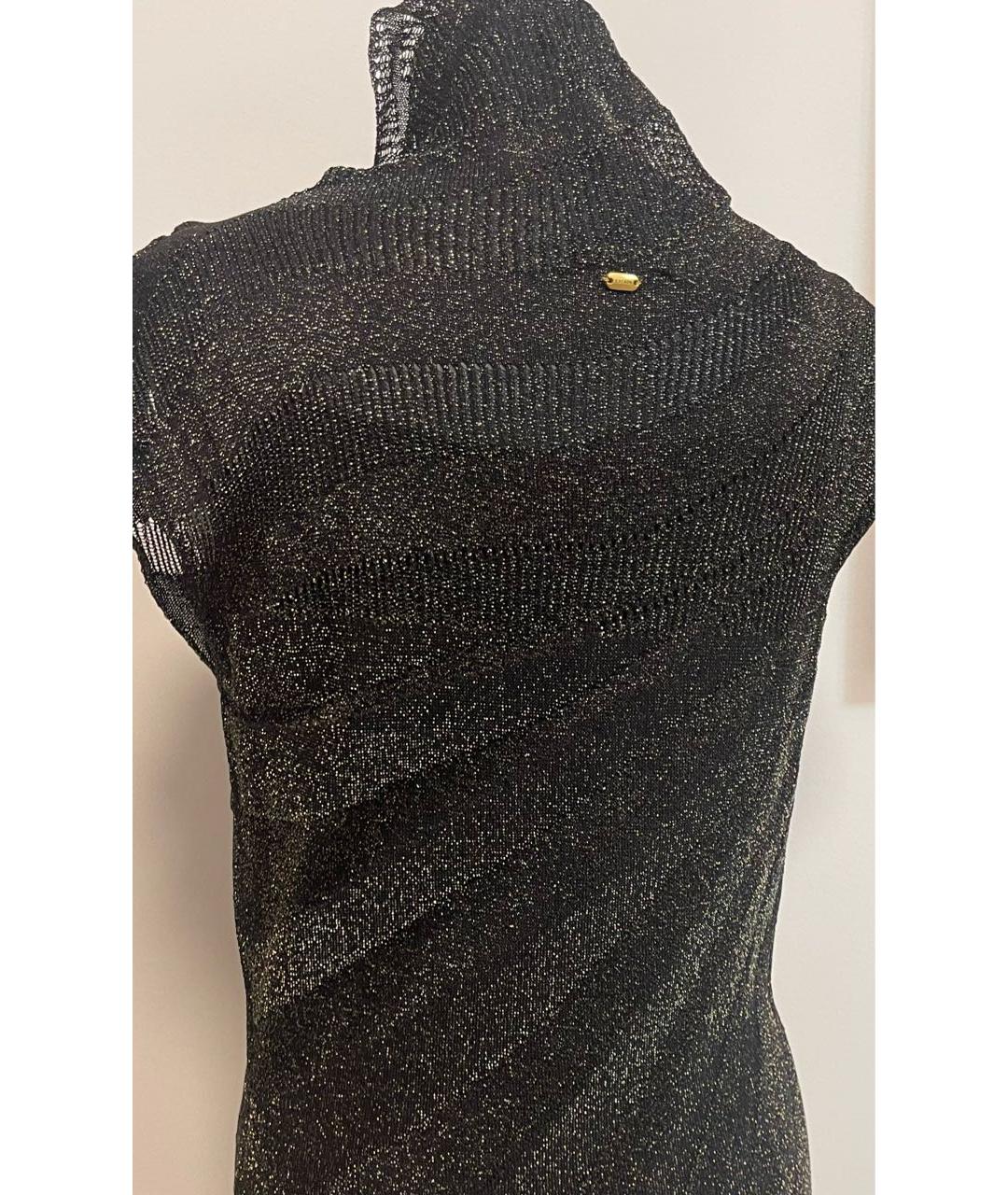ESCADA Черное вискозное коктейльное платье, фото 4