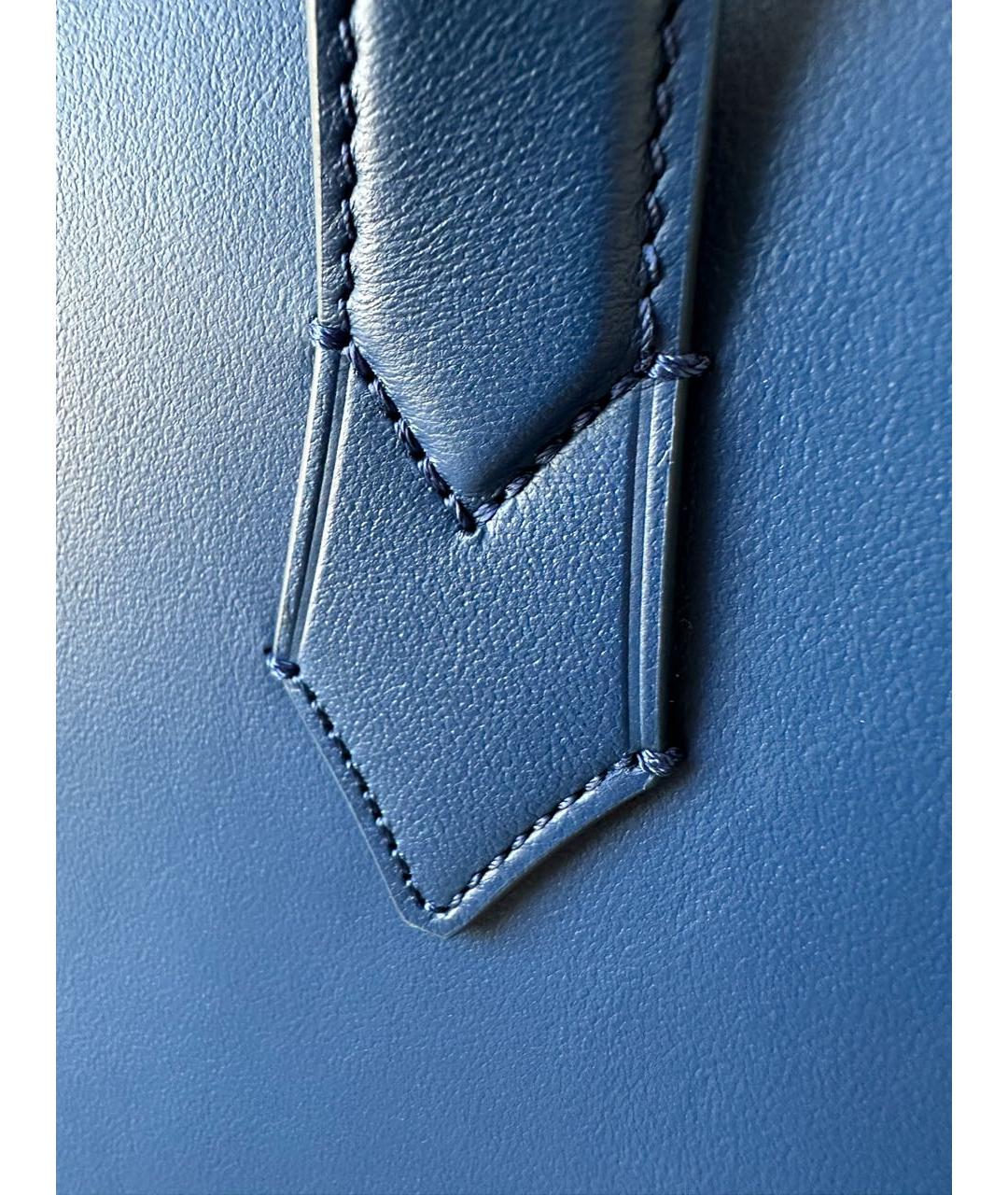 MONTBLANC Темно-синяя кожаная сумка на плечо, фото 6