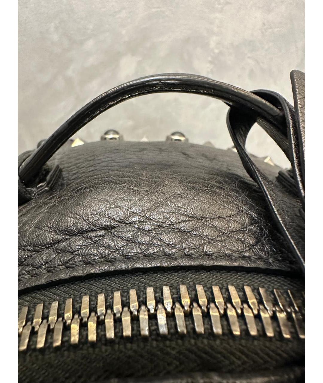 VALENTINO Черный кожаный рюкзак, фото 3