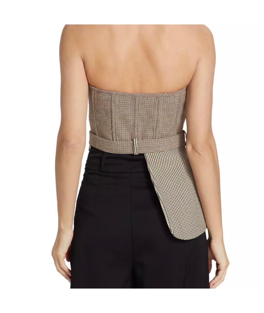 FENDI Бежевый шерстяной корсет, фото 8