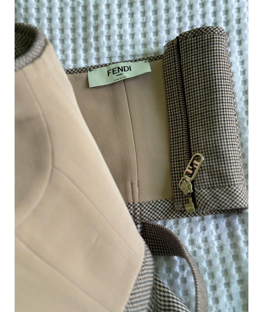 FENDI Бежевый шерстяной корсет, фото 6