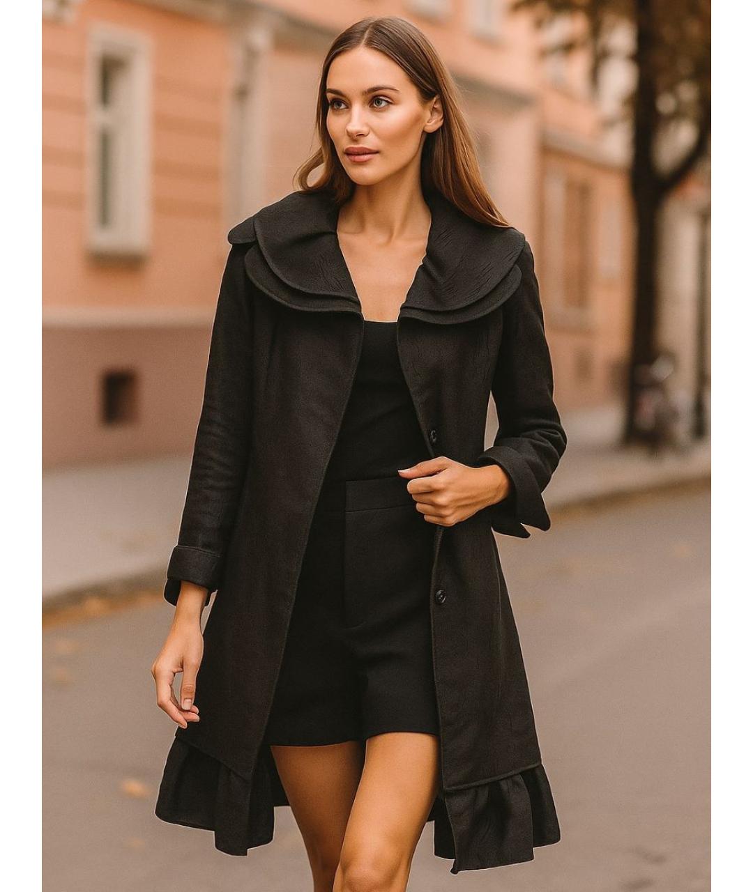 ROCHAS Черное пальто, фото 8