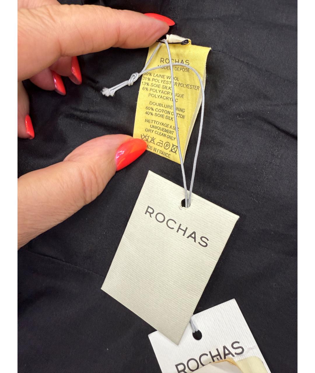 ROCHAS Черное пальто, фото 4