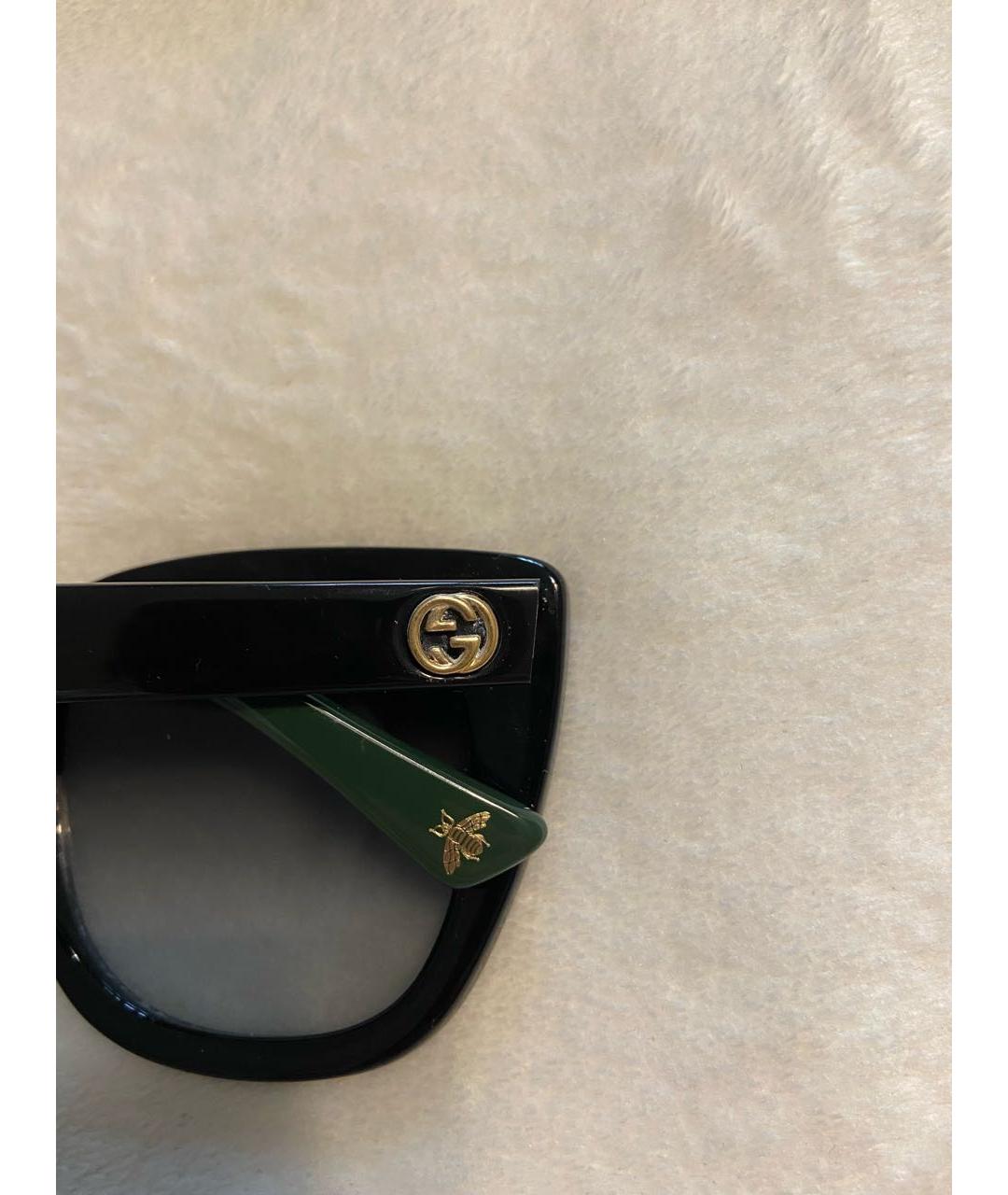 GUCCI Черные пластиковые солнцезащитные очки, фото 3