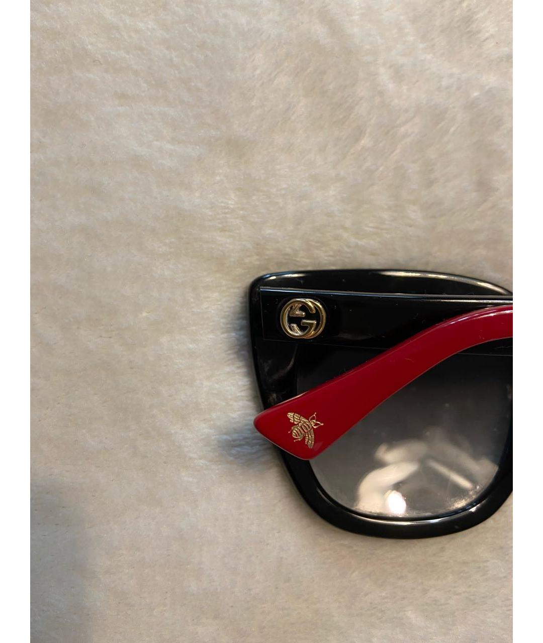 GUCCI Черные пластиковые солнцезащитные очки, фото 4