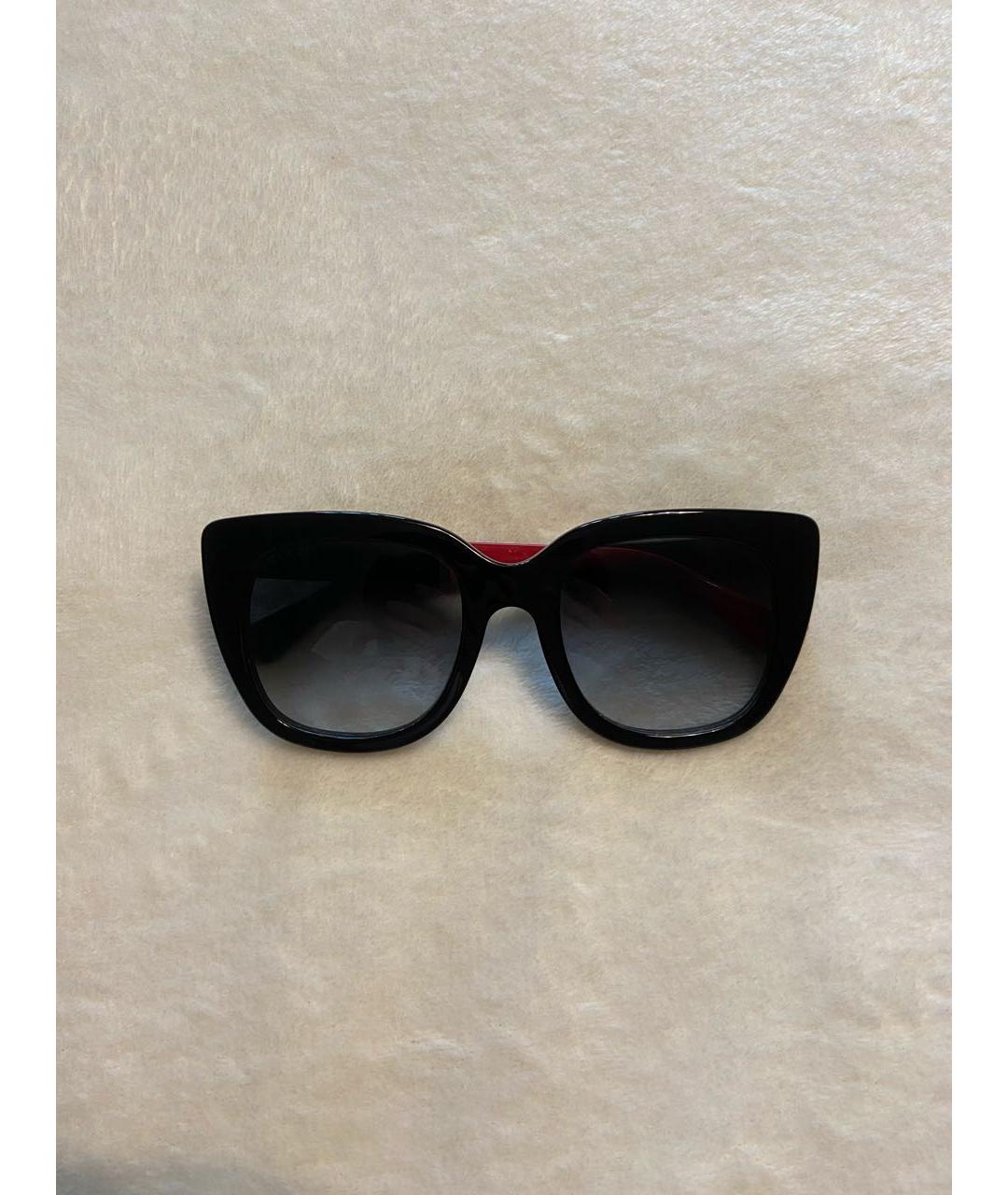 GUCCI Черные пластиковые солнцезащитные очки, фото 7