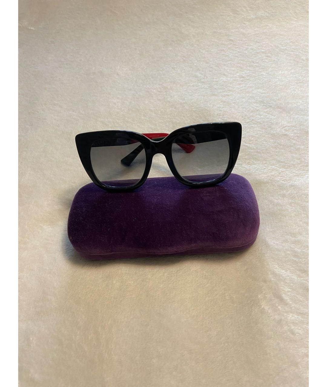 GUCCI Черные пластиковые солнцезащитные очки, фото 6